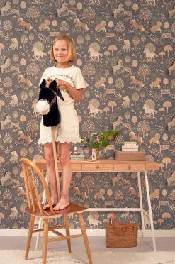 Majvillan Tapet My Sweet Pony, Midnight Blue