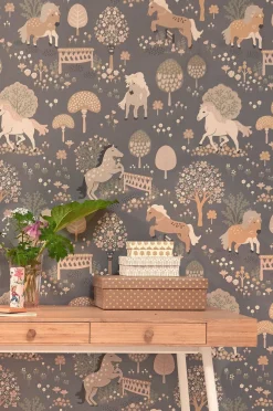 Majvillan Tapet My Sweet Pony, Midnight Blue