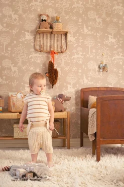 Majvillan Tapet Summer Fields, Soft Brown