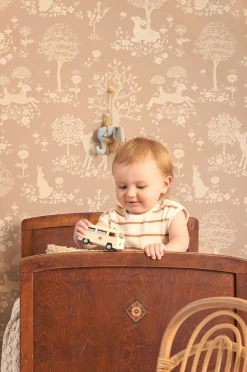 Majvillan Tapet Summer Fields, Soft Brown