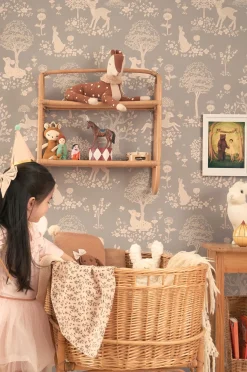 Majvillan Tapet Summer Fields, Dusty Blue