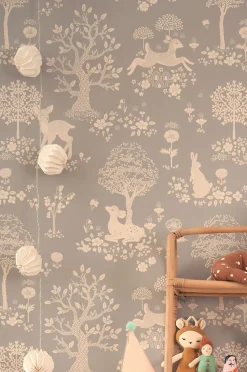 Majvillan Tapet Summer Fields, Dusty Blue