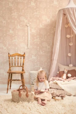 Majvillan Tapet Summer Fields, Powder Pink