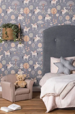 Majvillan Tapet True Unicorns, Evening Blue