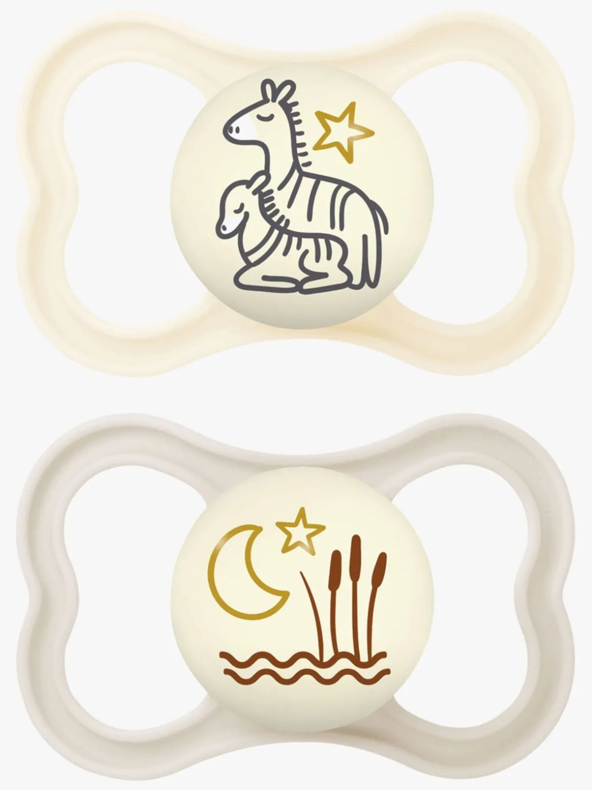 MAM Air Night Silikone Sutter 6-16m 4-pak, Blå/Neutral