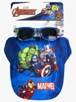 Marvel Avengers Kasket & Solbriller, Blå