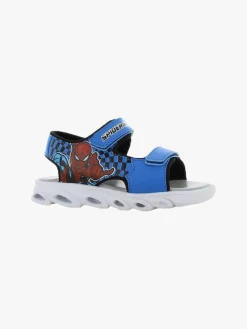 Marvel Spiderman Blinkende Sandaler, Cobalt Blue/Black