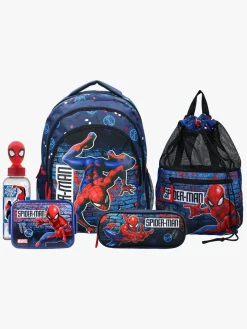 Marvel Spider-Man Rygsæk, Gymnastikpose, Penalhus, Flaske & Madkasse, Beyond Amazing