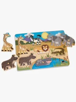 Melissa & Doug Knoppuslespil Safari 7 Brikker
