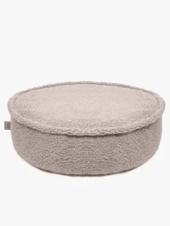 Meowbaby Bearly Rundt Puf, Lysegrå