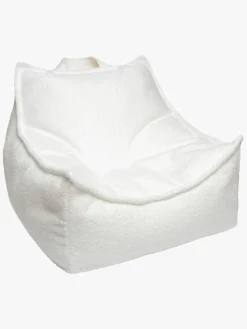 Meowbaby Boucle Sækkestol, Hvid