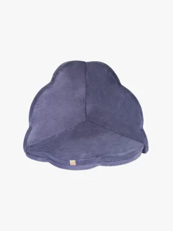 Meowbaby Foam Sammenklappelig Legetæppe Velour 160x160, Blå-grå