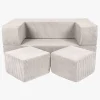 Meowbaby Play Aesthetic Cube  Bygbar Sofa, Ecru