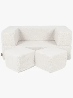 Meowbaby Play Bearly Cube  Bygbar Sofa, Cremefarvet