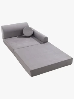 Meowbaby Play Premium Slimcord  Bygbar Sofa, Grå