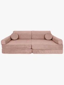 Meowbaby Play Slimcord  Bygbar Sofa, Pink