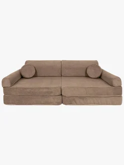 Meowbaby Play Slimcord  Bygbar Sofa, Brun