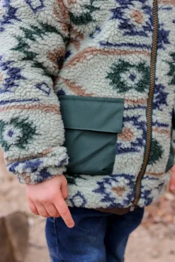 Mikk-Line Teddy-jakke, Balsam Green