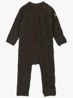 Mikk-Line Ulddragt Merino, Dark Brown Melange