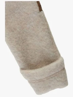 Mikk-Line Ulddragt Merinould med Ører, Melange Offwhite