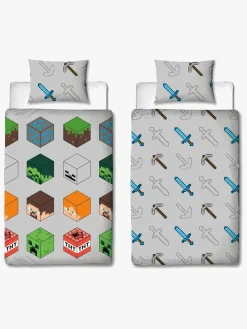 Minecraft Pixel Sengesæt 140 x 200 cm
