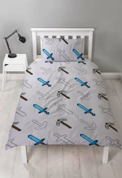 Minecraft Pixel Sengesæt 140 x 200 cm