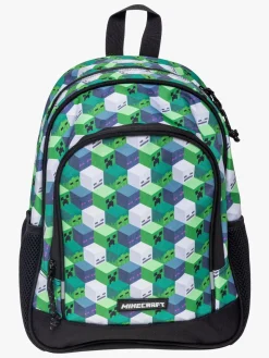 Minecraft Rygsæk 10L, Grøn/Sort