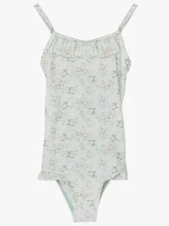 MINI A TURE Badedragt, Blå/Mønstret