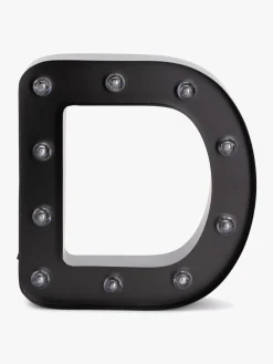 Minitude Bogstavslampe D, Sort