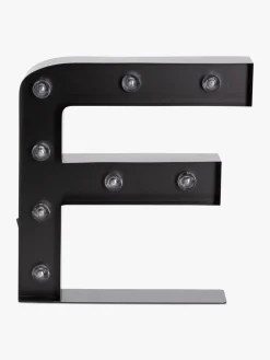 Minitude Bogstavslampe F, Sort