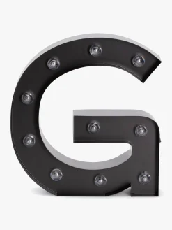 Minitude Bogstavslampe G, Sort