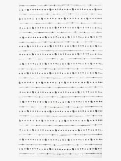 Minitude Gulvtæppe Prikker 80x150, Hvid/Sort