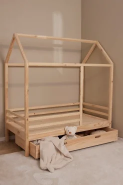 Minitude Nordic Jax Juniorseng 70x140 inkl. Sengeskuffe, Natur