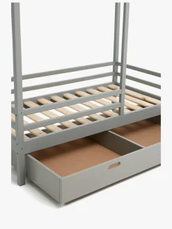 Minitude Nordic Jax Juniorseng 70x140 inkl. Sengeskuffe, Grå