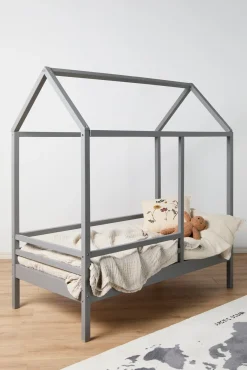 Minitude Nordic Jax Juniorseng med BabyMatex Madras Carpathia 70x140, Grå