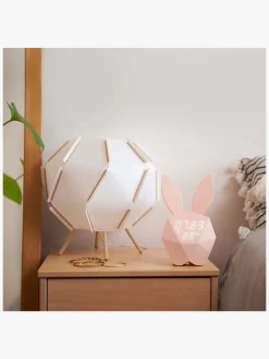 MOB Vækkeur med Natlampe Kanin, Lyserød