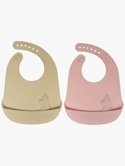 Mumitroldene Hagesmække Silikone 2-pak, Latte/Rosehip Pink