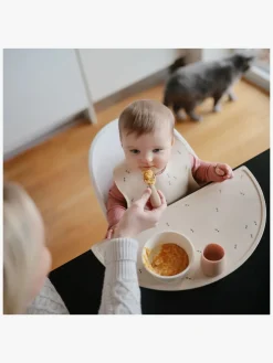 Mushie Hagesmæk Silikone Bees, Beige