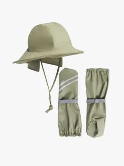 Nordbjørn Båtlandet Regnhat og Regnvanter, Grøn