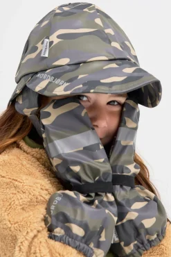 Nordbjørn Fjord Foret Regnhue & Vanter, Hide and Seek Green