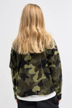 Nordbjørn Malö Fleecetrøje, Camo Splash Deep Lichen Green