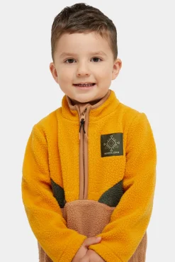 Nordbjörn Rydal Fleecetrøje, Inca gold/Deep Depths/Tobacco brown