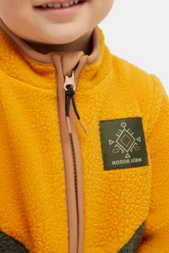 Nordbjörn Rydal Fleecetrøje, Inca gold/Deep Depths/Tobacco brown