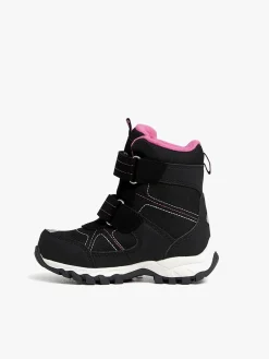 Nordbjörn Snowfall Vinterstøvler, Black/Strawberry