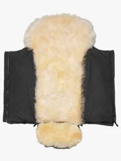 Nordlys Saga Lammeskindskørepose, Sort/Natur