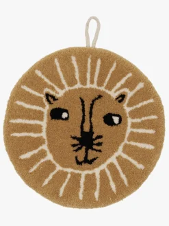 OYOY Lion Miniature Vægdekoration, Caramel