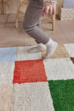 OYOY Skak Gulvtæppe 48x80, Multi