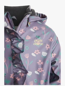 Petite Chérie Atelier Ally Foret Regndragt, Flowers Lavender Gray