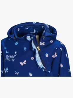 Petite Chérie Atelier Julie Softshelldragt, Butterflies and Flowers Medieval Blue