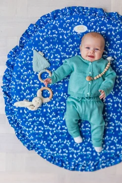 Petite Chérie Legetæppe Flæser Ø80, Deep Blue